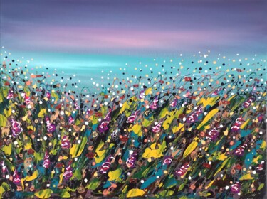 Painting titled ""Floral fantasy #6"…" by Natalia Toderica, Original Artwork, Acrylic
