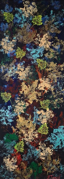 Pintura intitulada ""Autumn: liberation"" por Natalia Toderica, Obras de arte originais, Acrílico