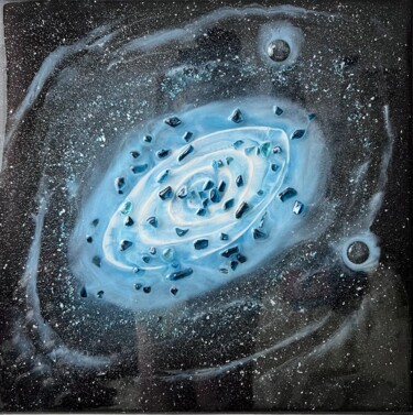 Painting titled "Universe (space)" by Natalia Volovchenko, Original Artwork, Acrylic