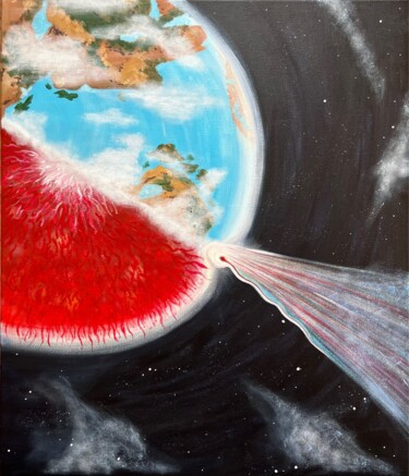 Pittura intitolato "Earth, rebirth" da Natalia Volovchenko, Opera d'arte originale, Acrilico