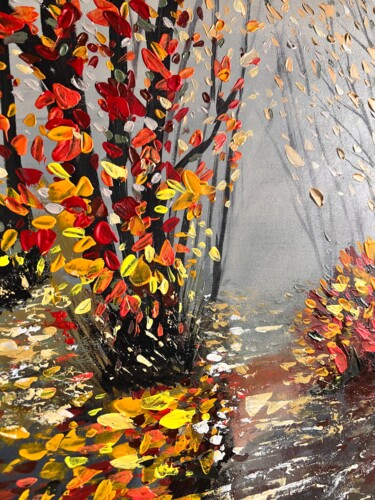 "Autumn Forest Origi…" başlıklı Tablo Natalia Yangalycheva tarafından, Orijinal sanat, Akrilik Ahşap Sedye çerçevesi üzerine…