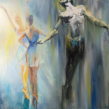 Картина под названием ""Lumen mundi"" - Natalia Baykalova, Подлинное произведение искусства, Масло Установлен на Деревянная…