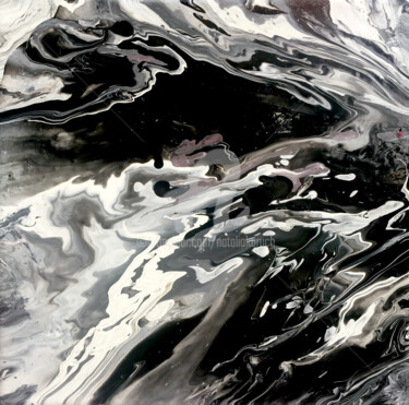 Malerei mit dem Titel "Abstract mountains" von Natalia Kuruch, Original-Kunstwerk, Acryl