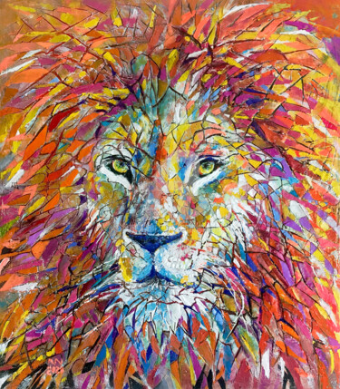 Digital Arts titled "LION" by Natalia Kuruch, Original Artwork, 2D Digital Work