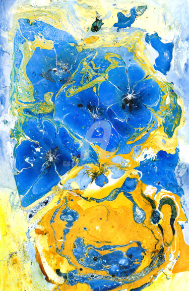Painting titled "Nature mort "Yellow"" by Natalia Kuruch, Original Artwork, Oil