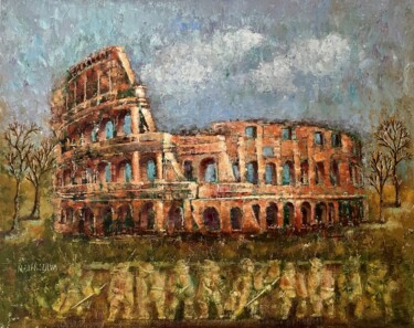 Pintura titulada "“Colosseum”" por Natalie Aleksejeva (NatalieVerve), Obra de arte original, Oleo