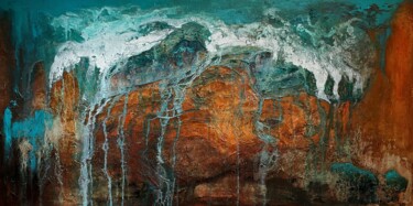Картина под названием "Splash" - Natalie Aleksejeva (NatalieVerve), Подлинное произведение искусства, Акрил Установлен на Де…