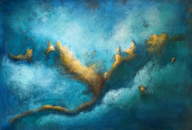 Peinture intitulée "Blue jazz." par Natalie Aleksejeva (NatalieVerve), Œuvre d'art originale, Acrylique