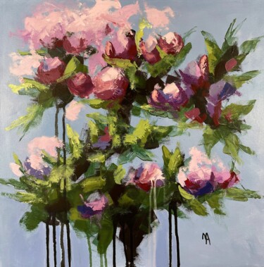 Peinture intitulée "Flower euphoria" par Natalie Aleksejeva (NatalieVerve), Œuvre d'art originale, Acrylique Monté sur Châss…