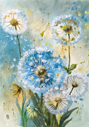 Pintura titulada "Flower Sympnony No.…" por Natalie Aleksejeva (NatalieVerve), Obra de arte original, Acrílico