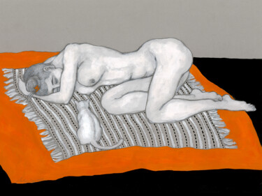 Рисунок под названием "You know my secret" - Natalie Levkovska, Подлинное произведение искусства, Гуашь