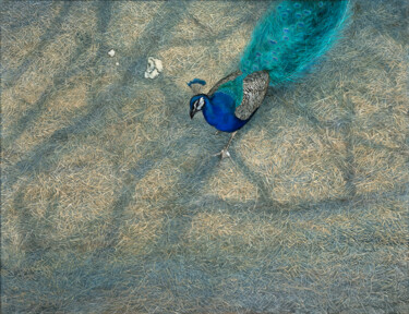 Pintura titulada "Peacock" por Natalie Levkovska, Obra de arte original, Oleo