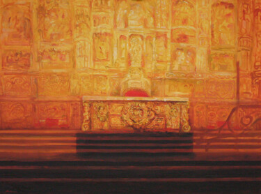 Pintura intitulada "The Gold of Seville" por Natalie Levkovska, Obras de arte originais, Óleo