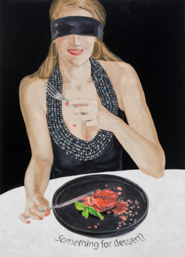 Рисунок под названием "Blind date" - Natalie Levkovska, Подлинное произведение искусства, Гуашь