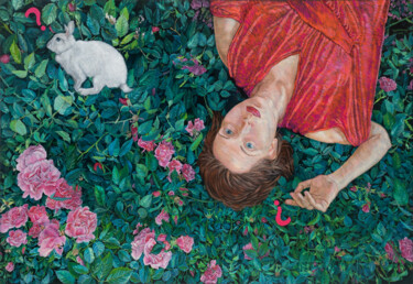 Malerei mit dem Titel "Indian summer" von Natalie Levkovska, Original-Kunstwerk, Öl