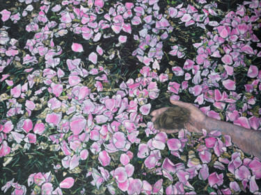 Peinture intitulée "Roses've gone and t…" par Natalie Levkovska, Œuvre d'art originale, Huile