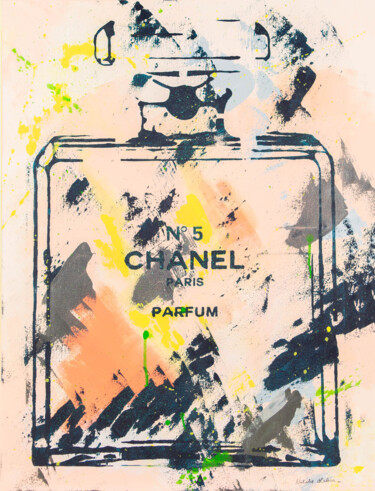Картина под названием "Chanel My sweet mel…" - Natalie Otalora, Подлинное произведение искусства, Акрил Установлен на Деревя…