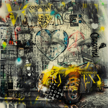 Картина под названием "Amsterdam Welcome T…" - Natalie Otalora, Подлинное произведение искусства, Акрил Установлен на плекси…