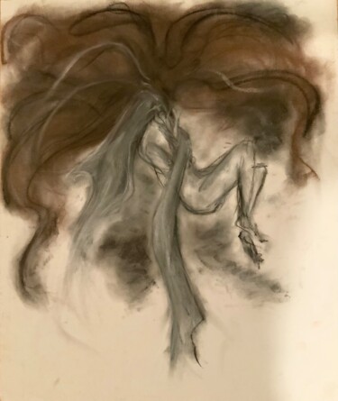 Disegno intitolato "Modesty" da Natalie Roy (Natalie Roy), Opera d'arte originale, Matite colorate