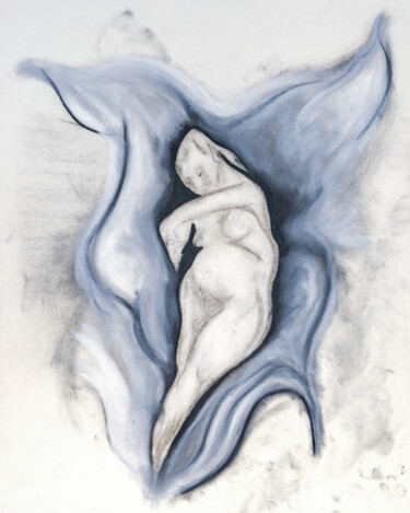 图画 标题为“Fecund woman” 由Natalie Roy, 原创艺术品, 木炭
