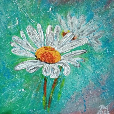 Картина под названием ",, Flowers,," - Natalie Rybka, Подлинное произведение искусства, Акрил Установлен на Деревянная рама…