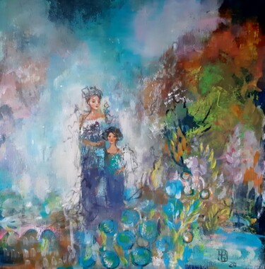 Peinture intitulée "Феи цветочного Сада" par Natalie Shiporina, Œuvre d'art originale, Acrylique