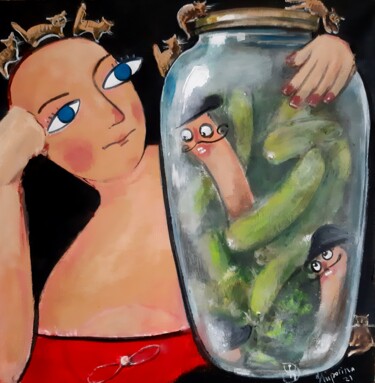 Malarstwo zatytułowany „Понедельник первого…” autorstwa Natalie Shiporina, Oryginalna praca, Akryl