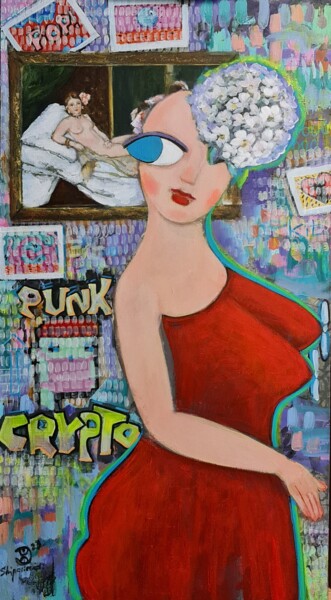 Картина под названием "Olympia-Lipa" - Natalie Shiporina, Подлинное произведение искусства, Акрил