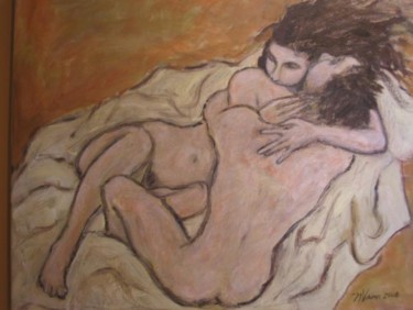 Painting titled "the lovers" by Natalie Vann, Original Artwork
