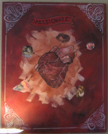 Painting titled "passionate heart" by Natalie Vann, Original Artwork