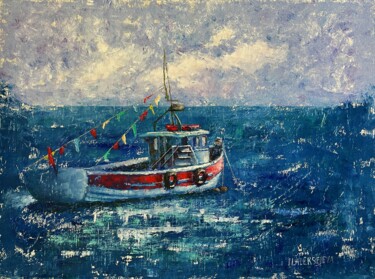 Over the horizon Painting titled "Over the horizon" by Natalieverve, Original Artwork, Oil
