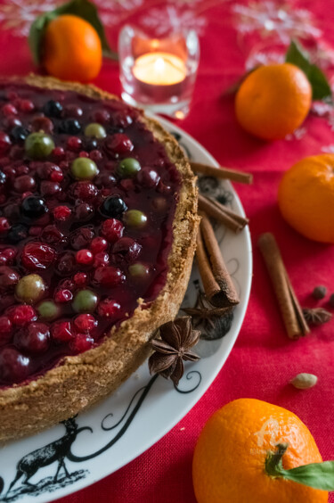 Фотография под названием "cheesecake with red…" - Nataliia Belozerova, Подлинное произведение искусства, Цифровая фотография