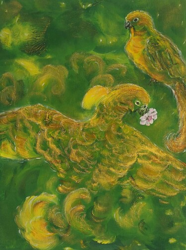 Pittura intitolato "Invisible World" da Nataliia Goloborodko, Opera d'arte originale, Acrilico Montato su Telaio per barella…