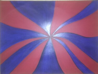 Painting titled "Red and blue (Symph…" by Nataliia Kutikhina (natel), Original Artwork, Acrylic