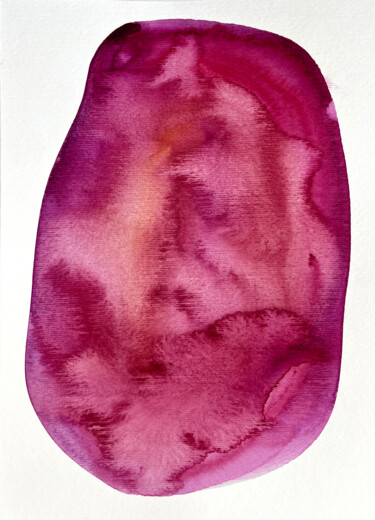 Картина под названием "Pink soul" - Nataliia Lepikhina, Подлинное произведение искусства, Акварель