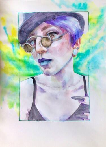 Peinture intitulée "Olga." par Nataliia Savchuk, Œuvre d'art originale, Aquarelle