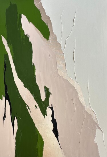 Pittura intitolato "Fresh green" da Nataliia Stashkevych, Opera d'arte originale, Olio Montato su Telaio per barella in legno