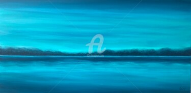 Картина под названием "„Lake Donuzlav-Ukra…" - Nataliia Krykun, Подлинное произведение искусства, Акрил Установлен на Деревя…