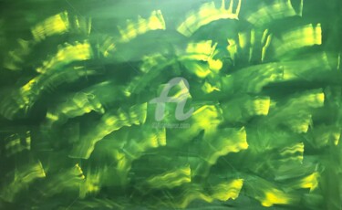 Pintura titulada ""Song of the Green…" por Nataliia Krykun, Obra de arte original, Acrílico Montado en Bastidor de camilla d…