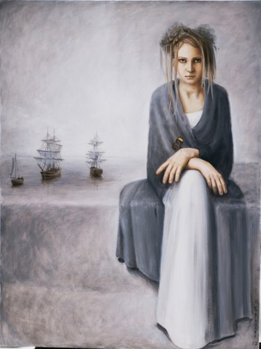 Картина под названием "Assol" - Nataliya Bagatskaya, Подлинное произведение искусства, Акрил