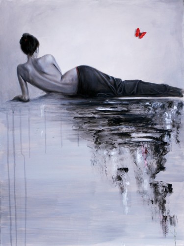 Painting titled "Mermaid" by Nataliya Bagatskaya, Original Artwork, Acrylic