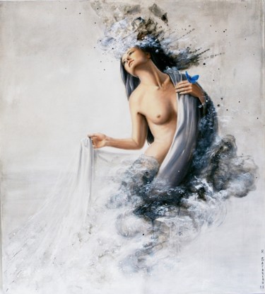 Peinture intitulée ""Afrodite"" par Nataliya Bagatskaya, Œuvre d'art originale, Acrylique