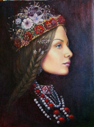 Peinture intitulée "Helena" par Nataliya Bagatskaya, Œuvre d'art originale, Huile