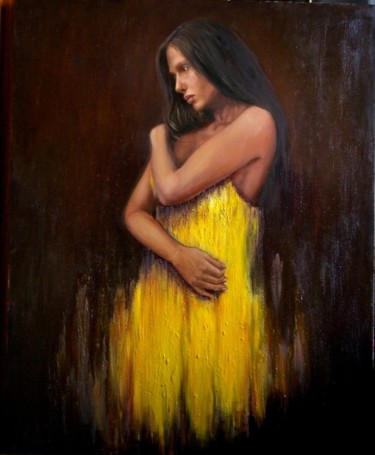 Painting titled "Only She ..." by Nataliya Bagatskaya, Original Artwork, Oil