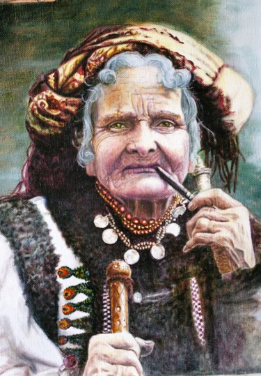 Painting titled "Chukutykha" by Nataliya Bagatskaya, Original Artwork, Oil