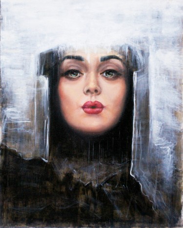 Картина под названием "The Snow Queen" - Nataliya Bagatskaya, Подлинное произведение искусства, Масло