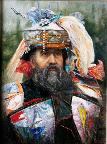 Painting titled "Painter Freepulyia" by Nataliya Bagatskaya, Original Artwork, Oil
