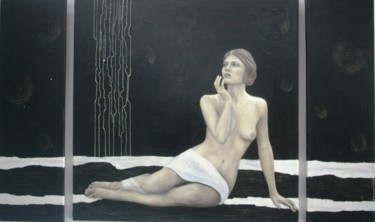 Malerei mit dem Titel "In the Moonlight" von Nataliya Bagatskaya, Original-Kunstwerk, Öl