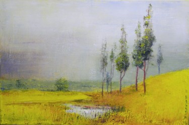 Painting titled "After the Rain" by Nataliya Bagatskaya, Original Artwork, Oil