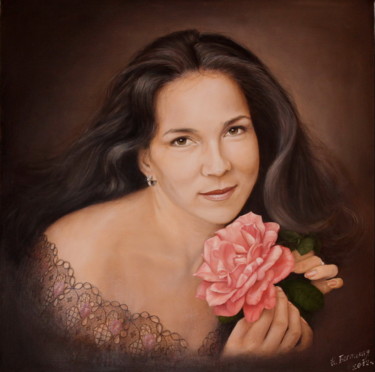 Картина под названием "Elene" - Nataliya Bagatskaya, Подлинное произведение искусства, Масло
